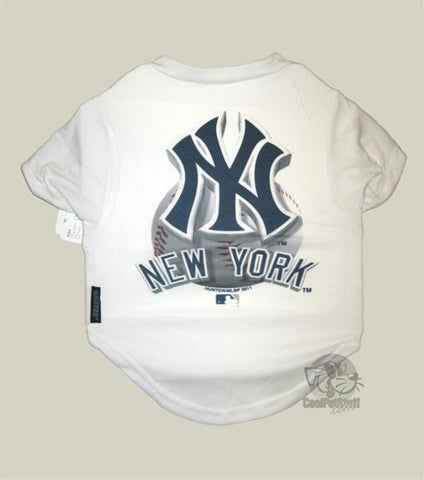 Pets First MLB New York Yankees Tee Shirt for Dogs & Cats. Officially  Licensed - Large