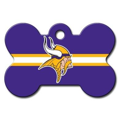 : NFL Minnesota Vikings Classic Leather Football Collar