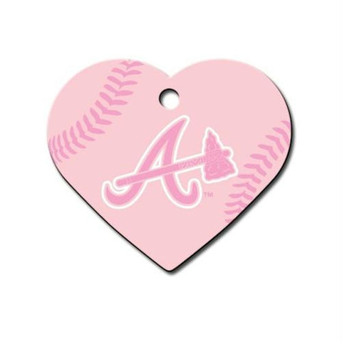 Atlanta Braves Pink Pet Jersey - Medium