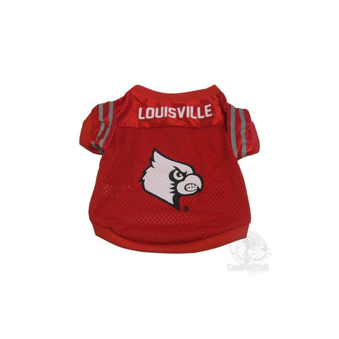 Red Louisville Cardinals Dog Jersey Size Large