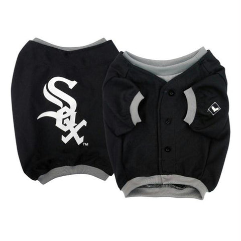 MLB Chicago White Sox Pets First Pet Baseball Jersey - Black XS