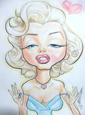 Marilyn Monroe caricature