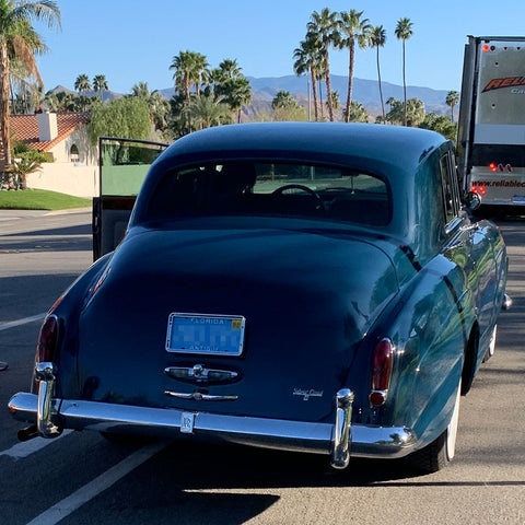 Palm Springs Lucille Ball Rolls Royce Silver Cloud III back view