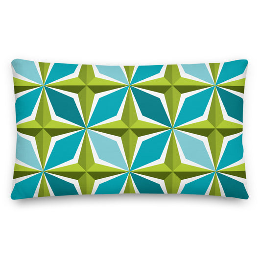 Mid Century Modern Aqua Green LifeSavers 22 Square Throw Pillow – Mid  Century Style Shop