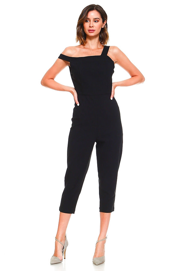 Asymmetrical Back-line Jumpsuit – PLAISIR