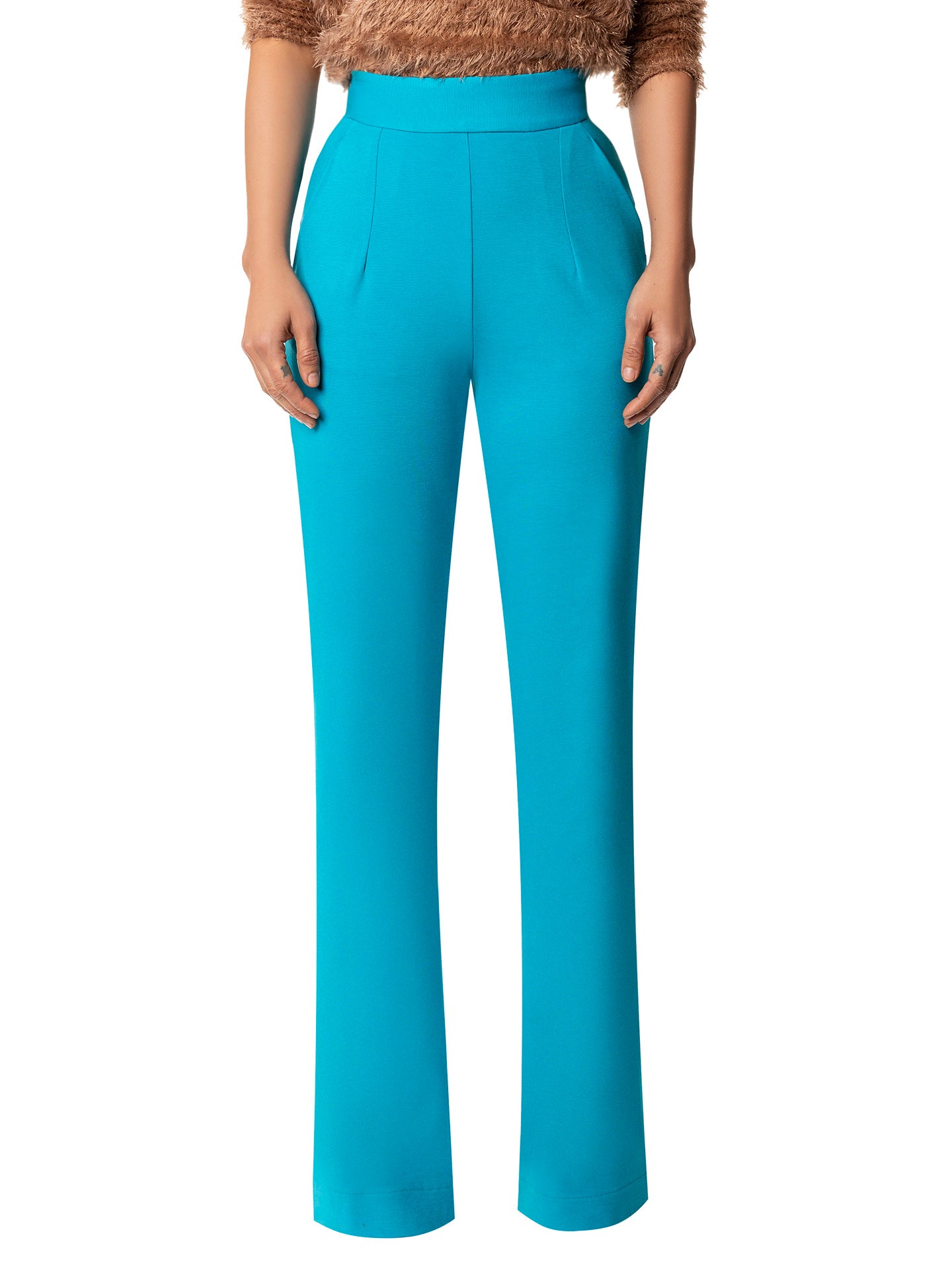 teal high waisted pants