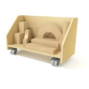 Mobile Building Block Storage Cart