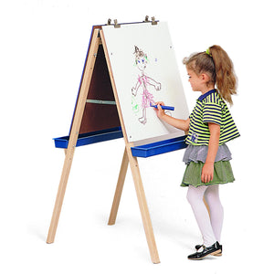 Adj. Easel With Write/Wipe Boards - Baby Buggy Outlet LLC