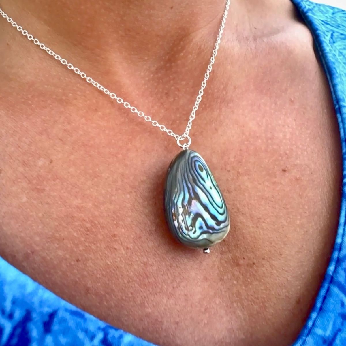 Beaded Statement Abalone Shell necklace – [ki-ele]