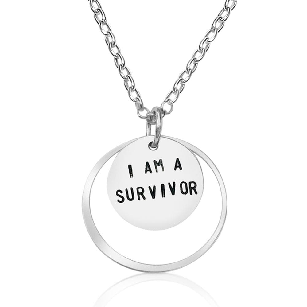 I am a Survivor - Gold Affirmation Necklace