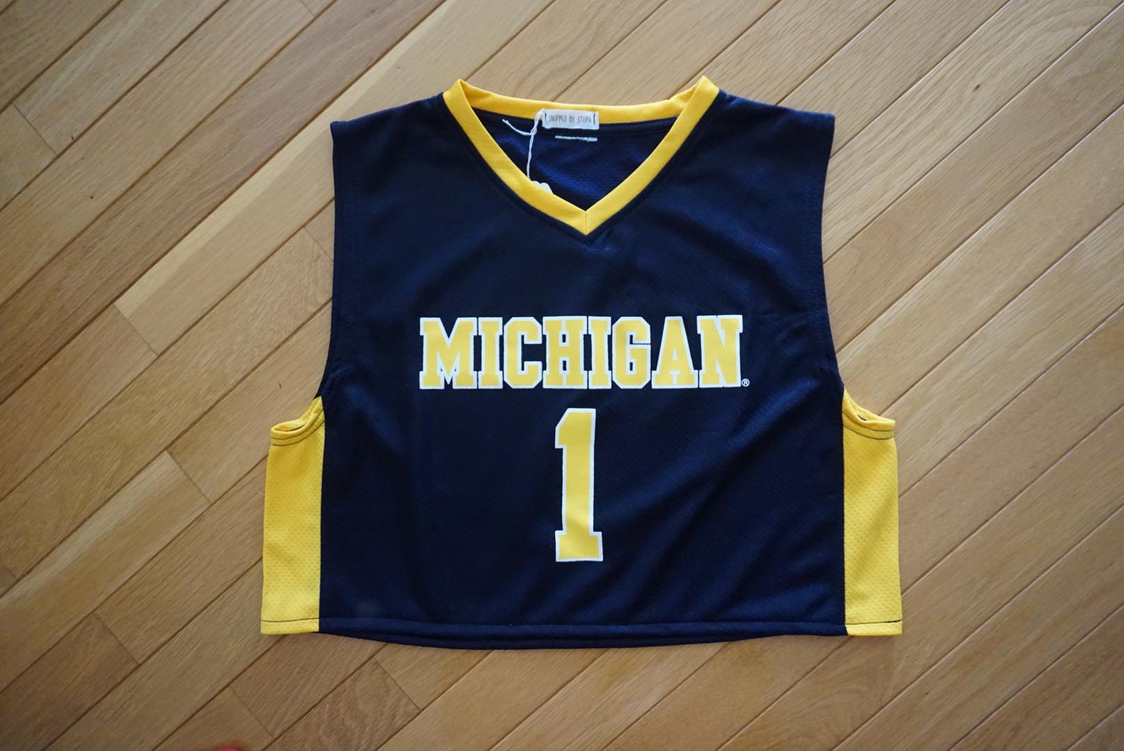 cropped basketball jersey