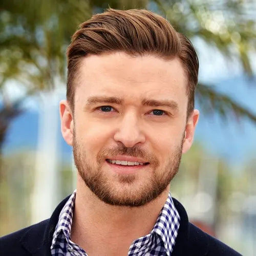 justin timberlake side part