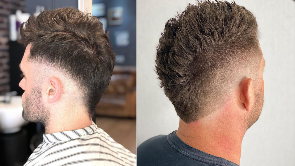 faux hawk fade