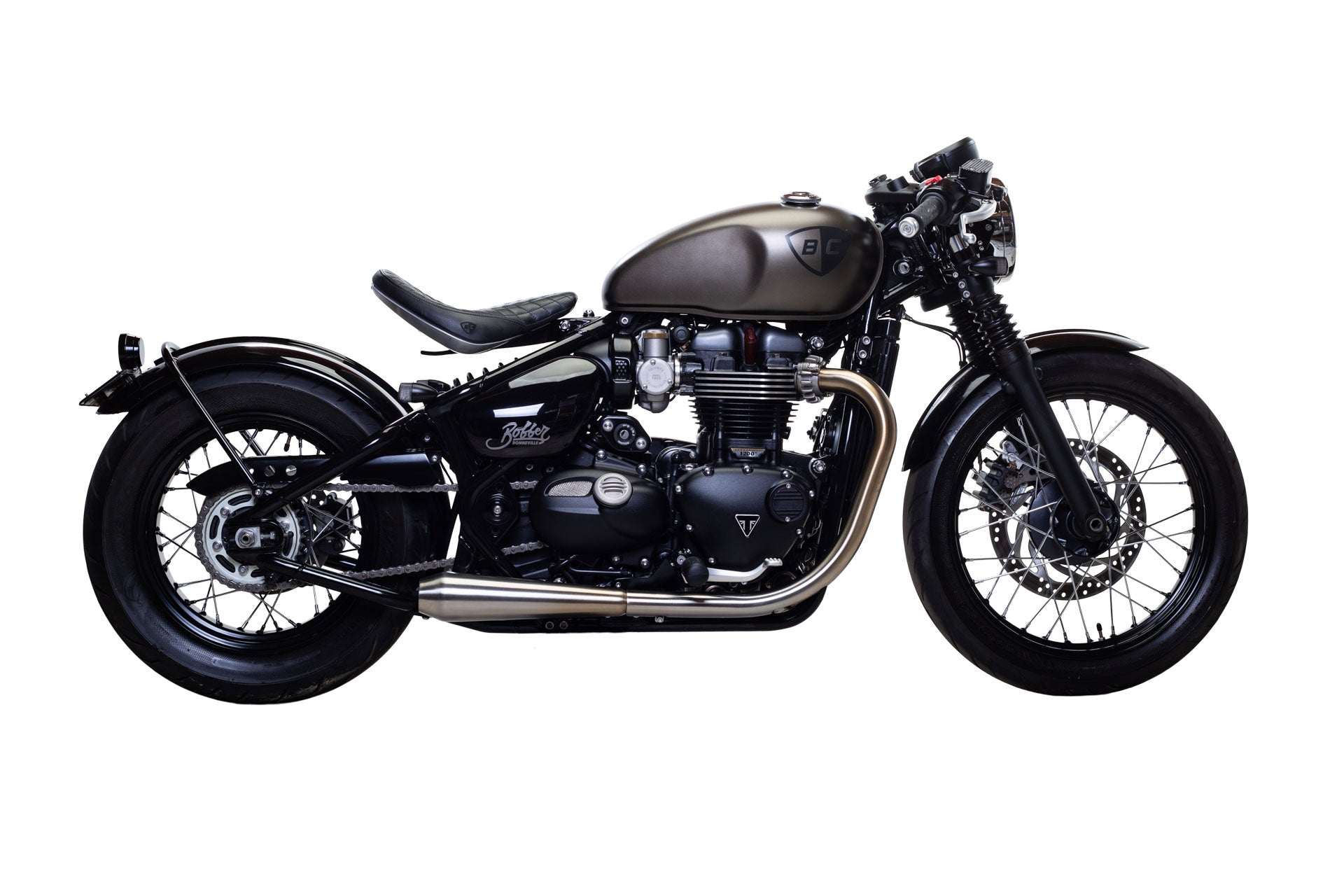 Triumph Bonneville Bobber Cafe Racer Clip Ons British Customs