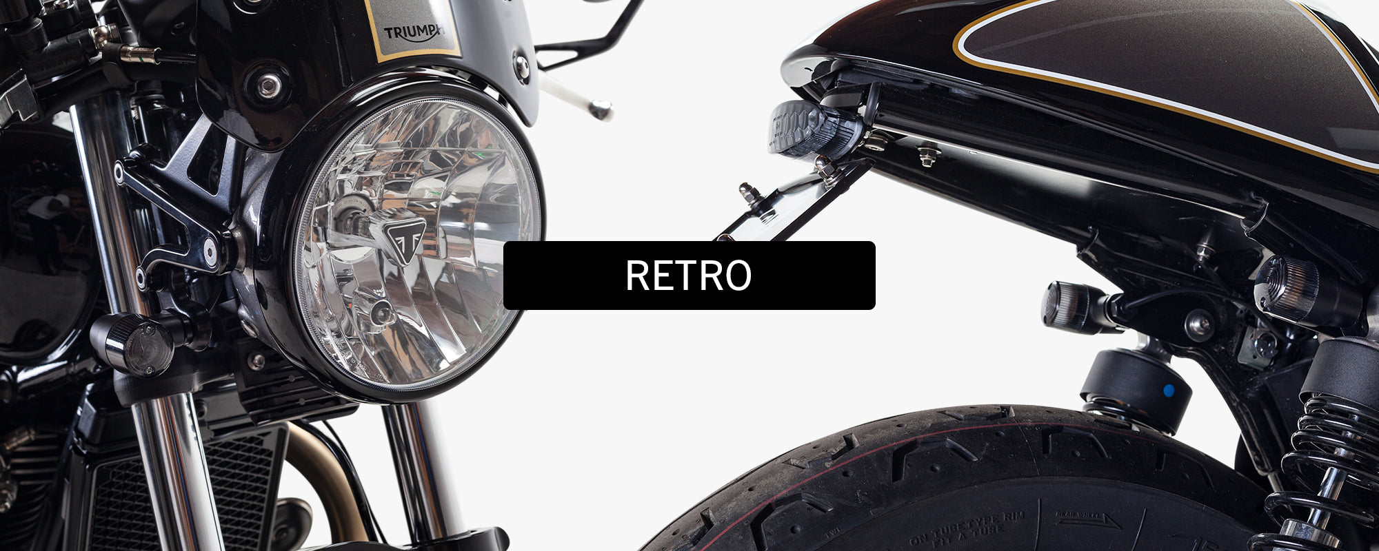 British Customs Retro Turn Signals Triumph Motorcycle
