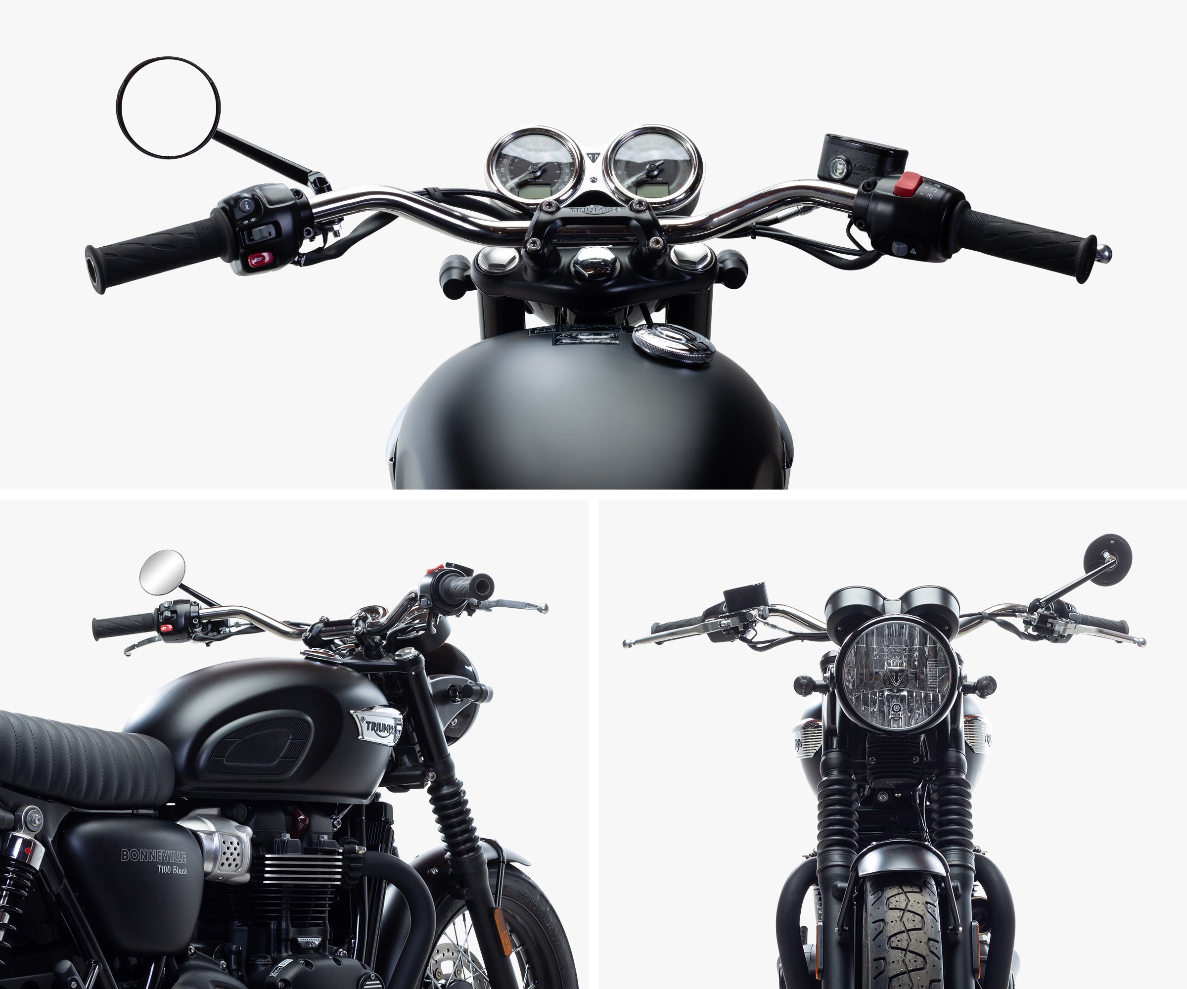 triumph bonneville bobber handlebars