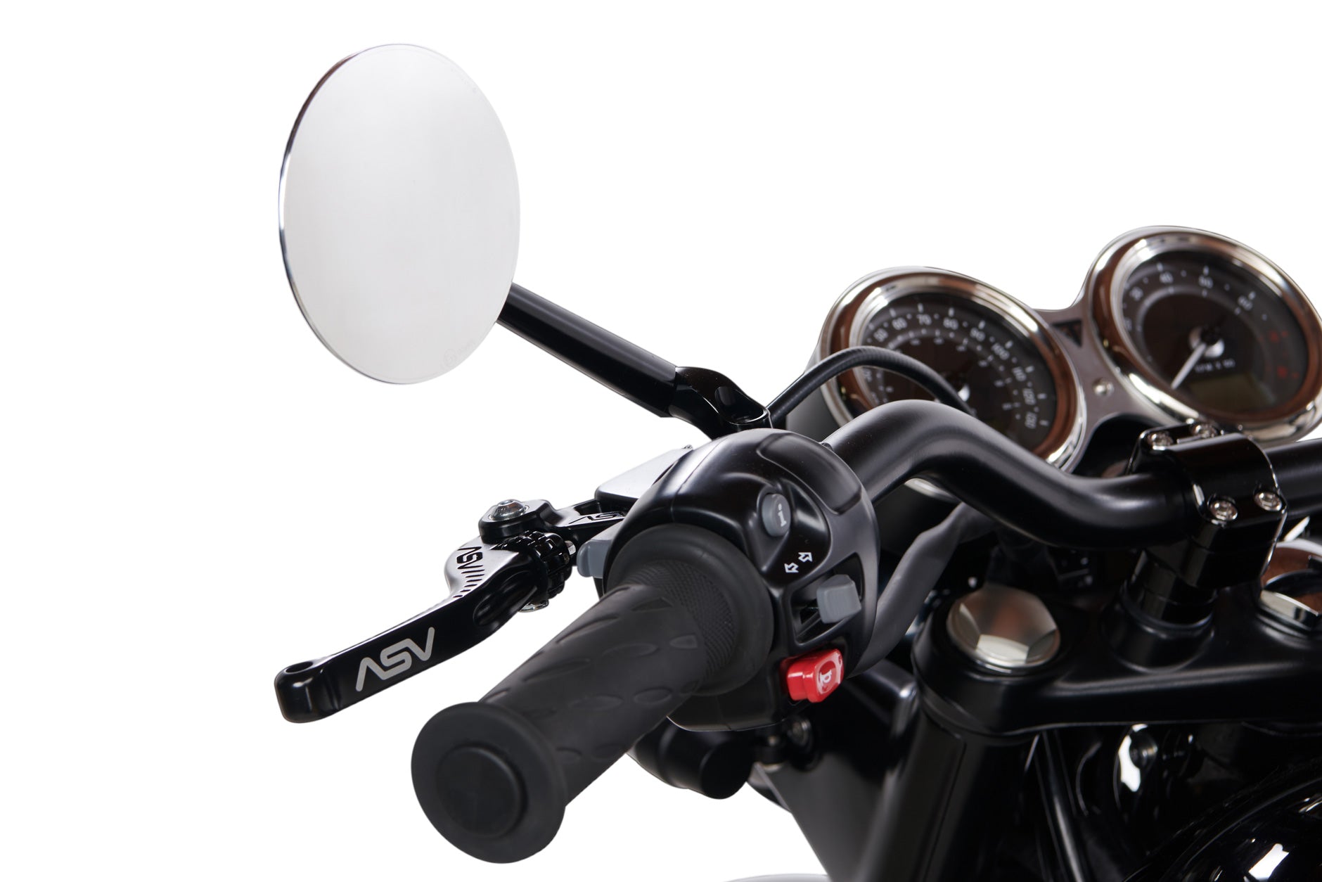 Bonneville T120 - Scrambler 120 Build - Motogadget M.View Mirror Rear