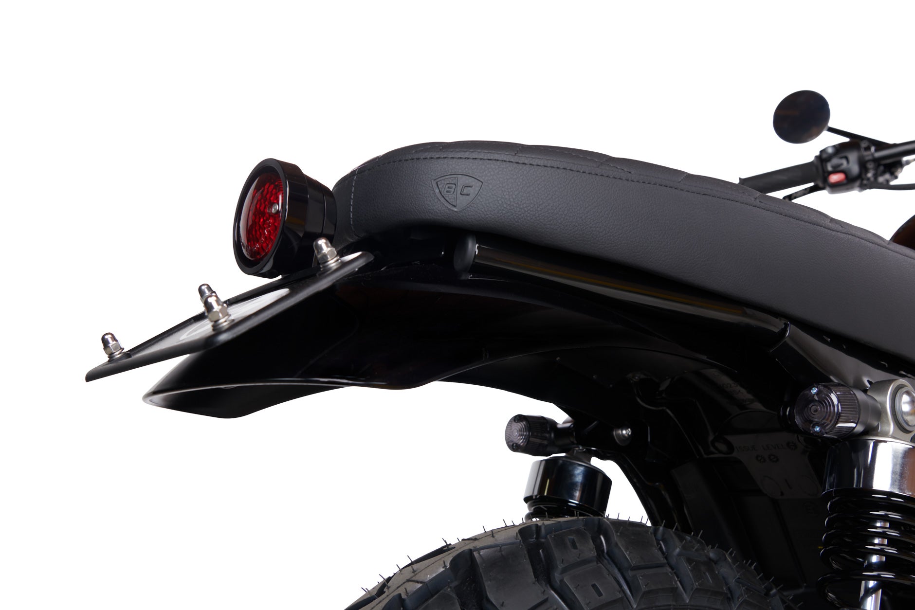 Bonneville T120 - Scrambler 120 Build - Pan Tail Light Kit with Retro Turn Signal Kit