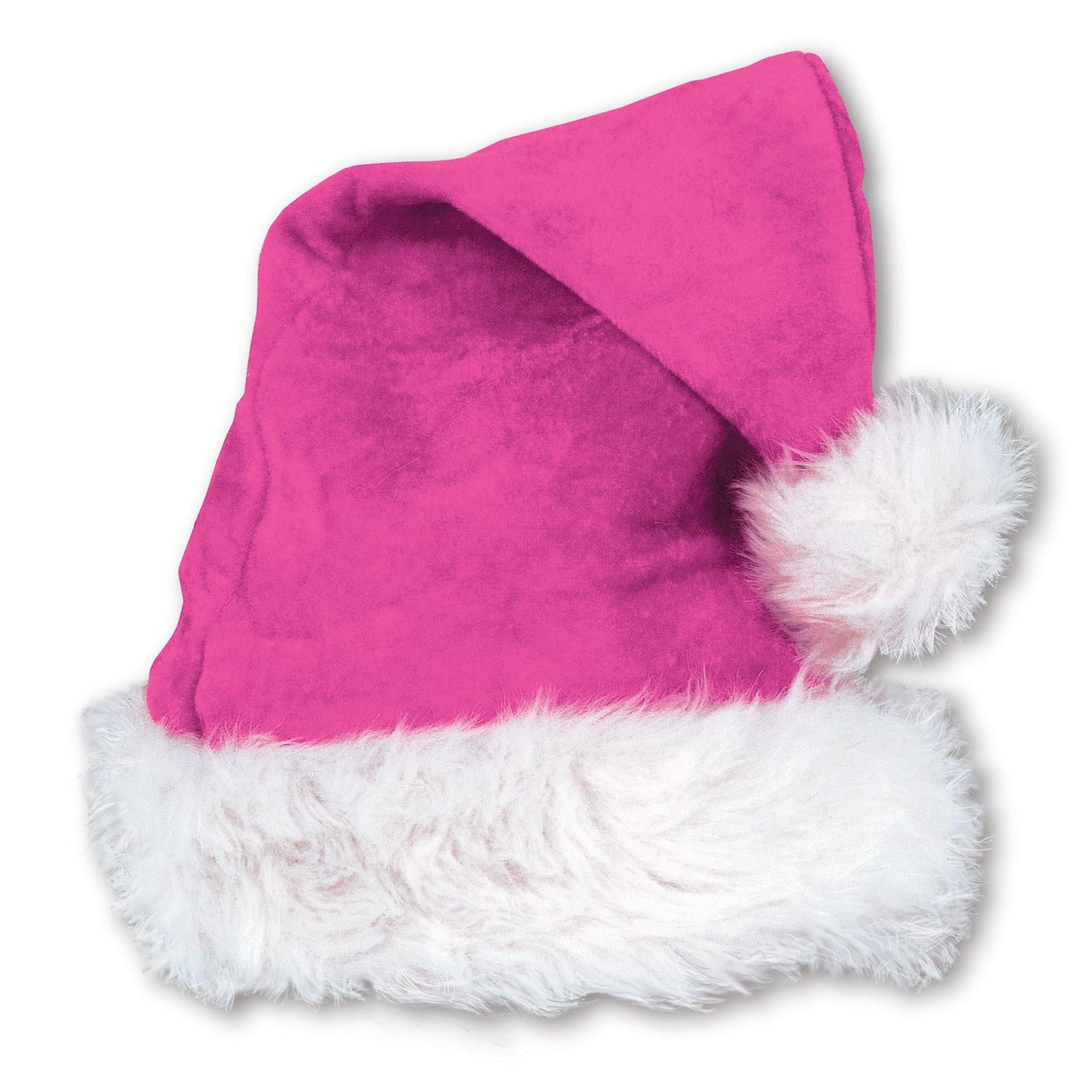 purple plush santa hat