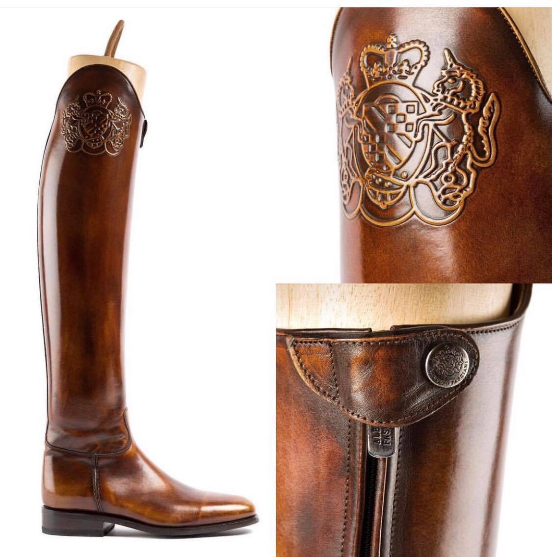 Brushed Brown Dressage Boots 