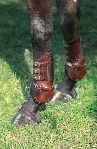 leather brushing boots