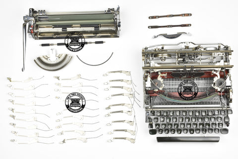 Olympia SM3 typewriter fully dismantled for restoration
