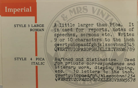 imperial typewriter rare fonts and typefaces