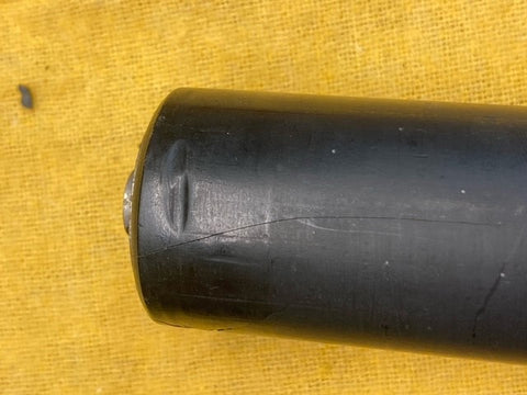 dented rubber on typewriter platen