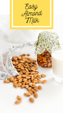 easy almond milk recipe photo