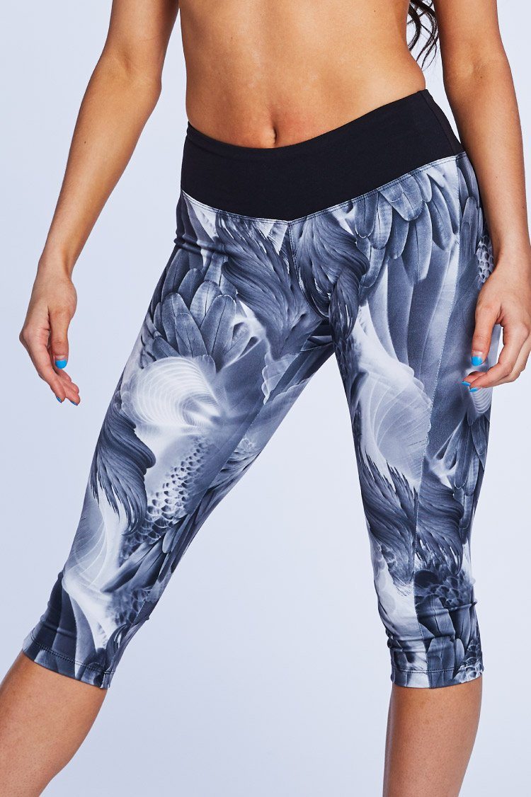 Buy GanfancpCapris for Women Plus Size Stretch Yoga Cropped Leggings Summer  Casual Hollow Out Soft Tights Workout Athletic Pants Online at  desertcartINDIA