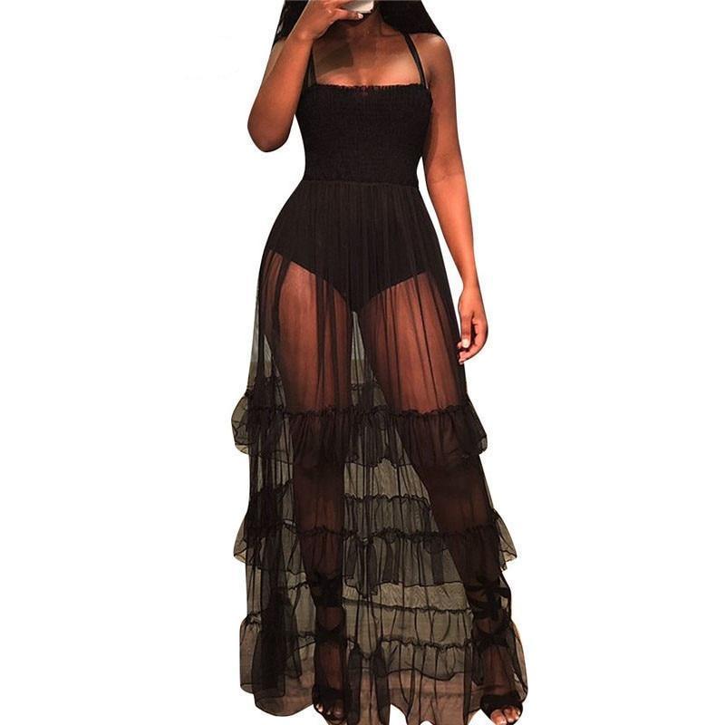 Long Mesh Lace Festival Dress | Doof Store