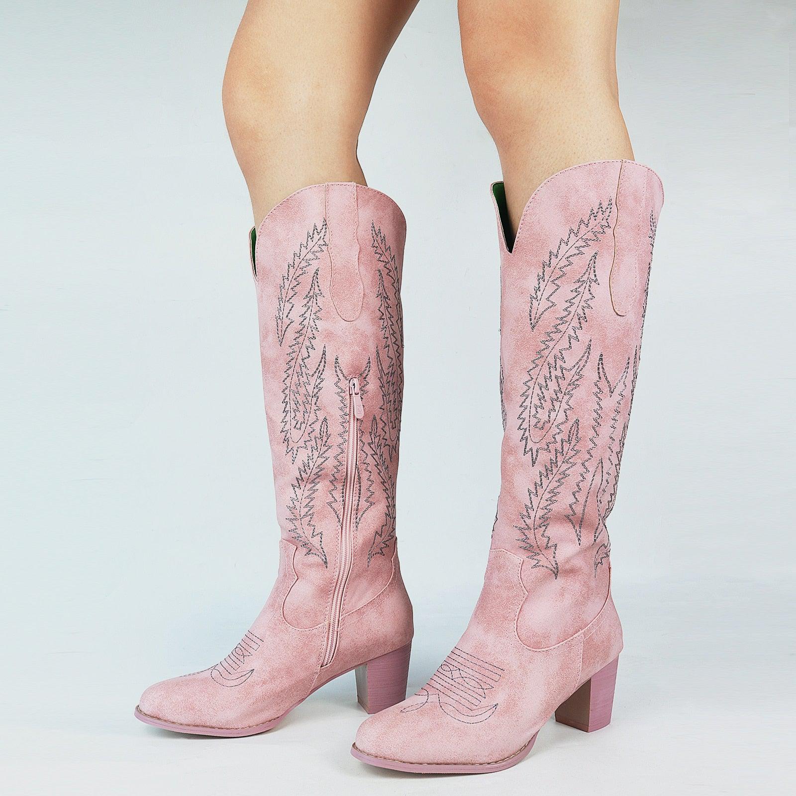 knee high western boots ladies