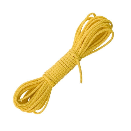 yellow nylon rope