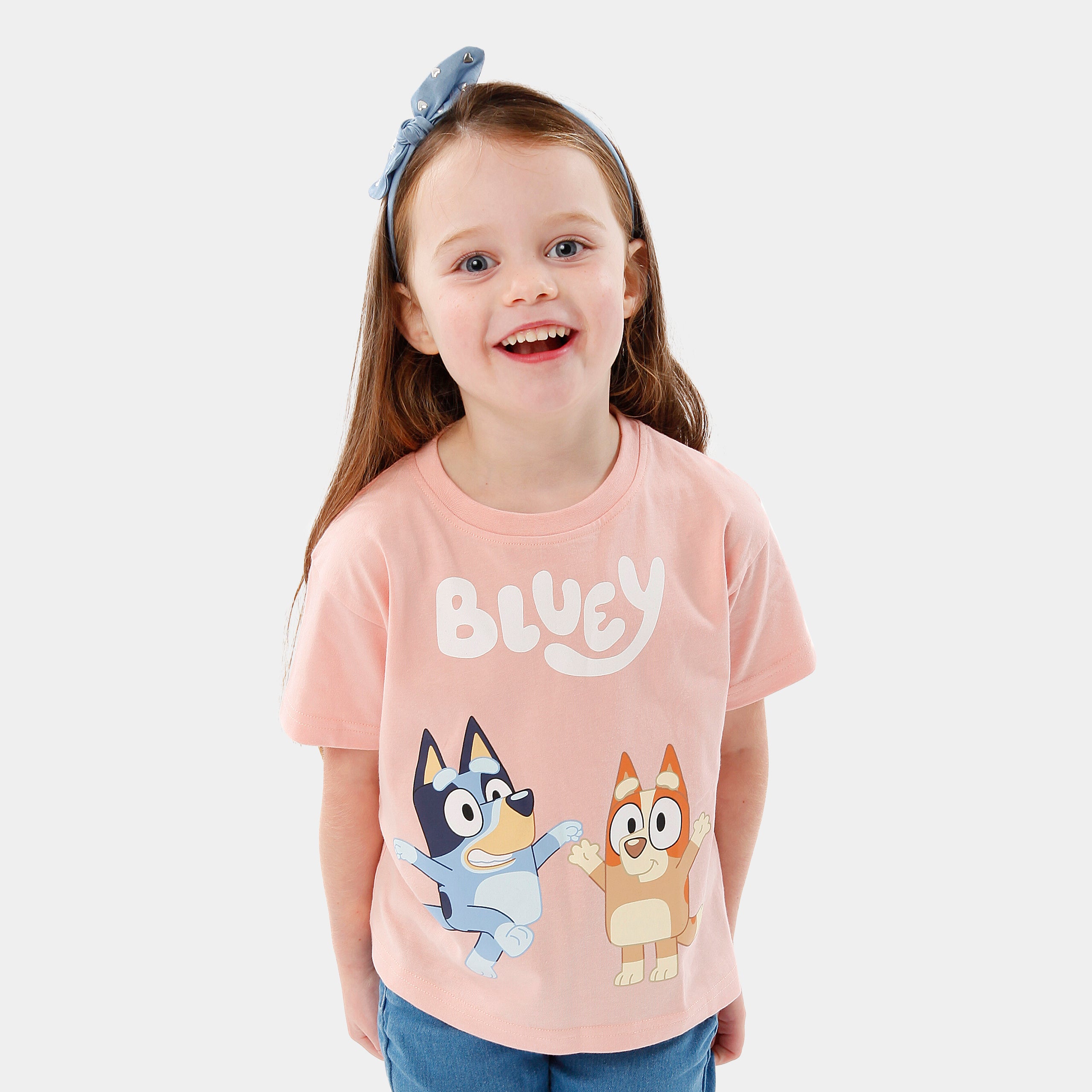 Bluey Girls T-Shirt Pink Sizes 2t-6, Girl's, Size: 4