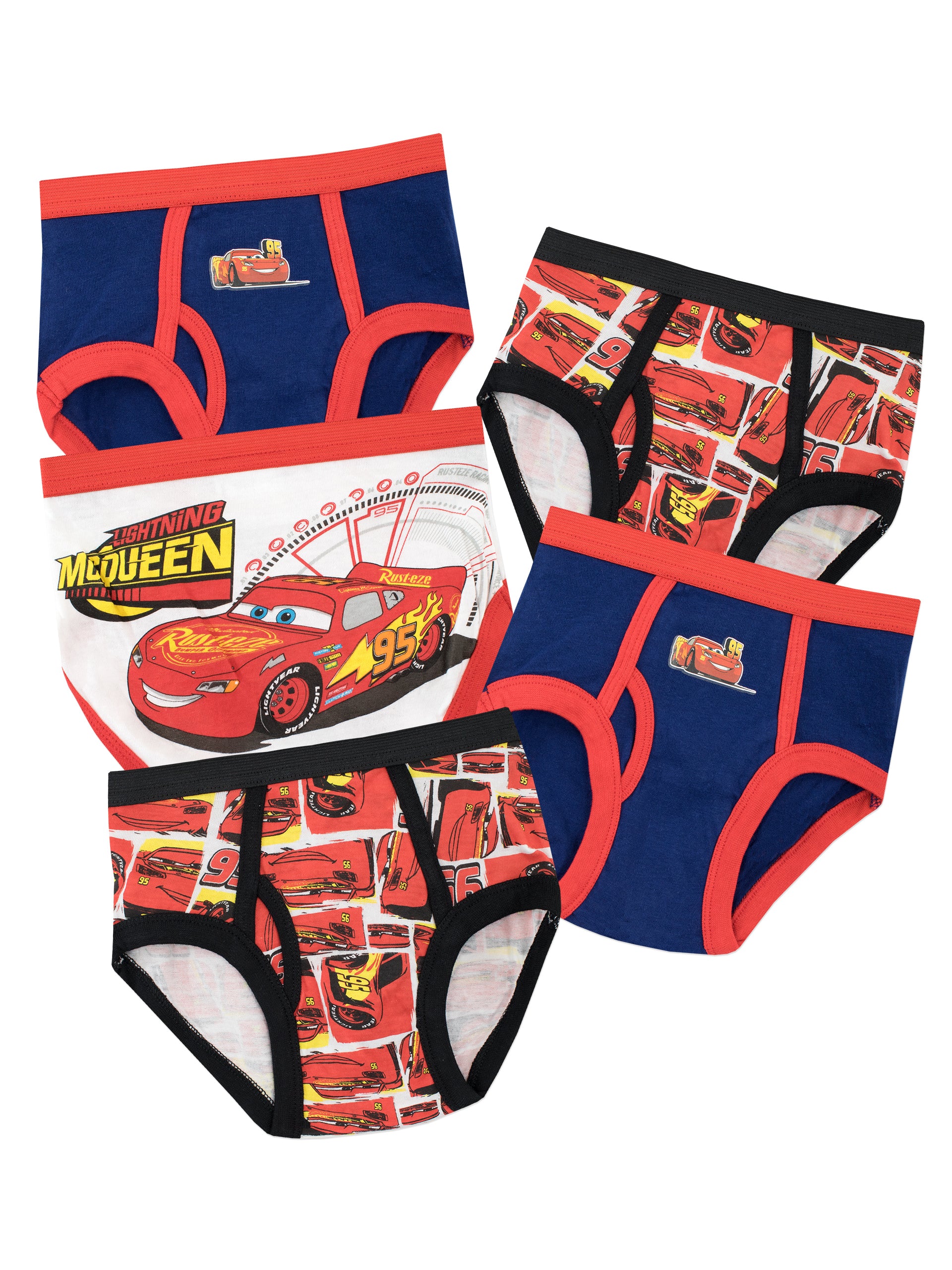 Cars Briefs Boys Disney Cars Lightning McQueen 3 In A Pack Briefs Underwear  Age 2-6 Years - Online Character Shop