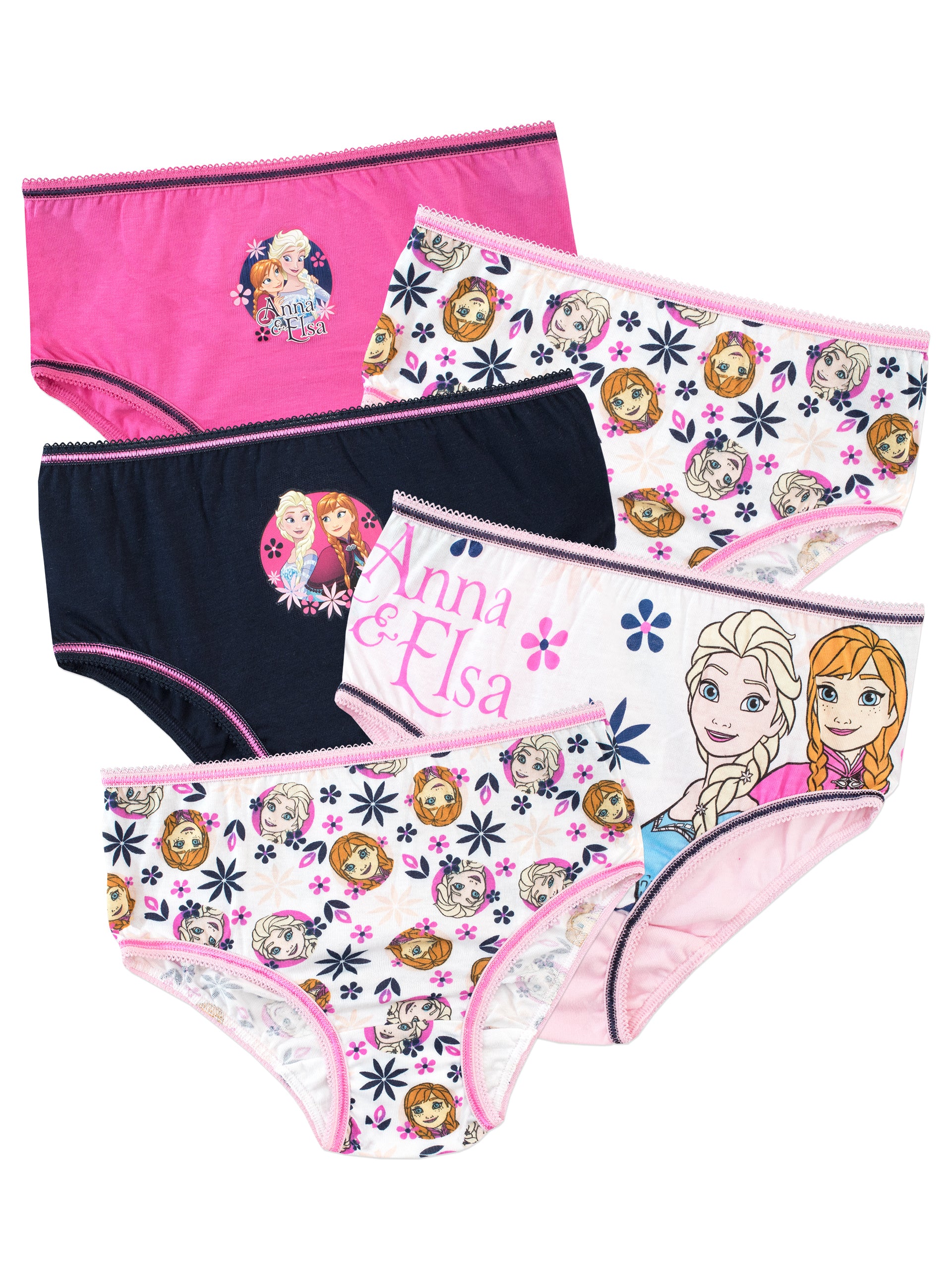 Disney Frozen Girls Panties Underwear - 8-Pack Toddler/Little Kid/Big Kid  Size Briefs Princess Elsa Anna