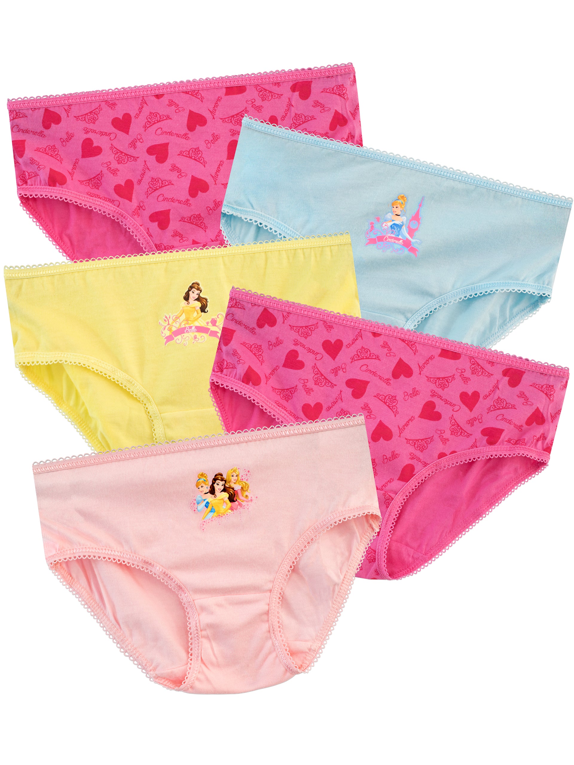  Disney Frozen Girls Briefs Panty Multipacks