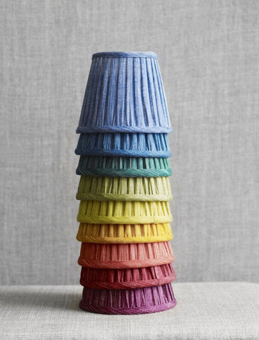 A Stack of Fermoie 4.5" Lampshades in a Range of Colors