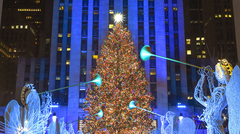Photograph of the Rockfeller Center Christmas Tree