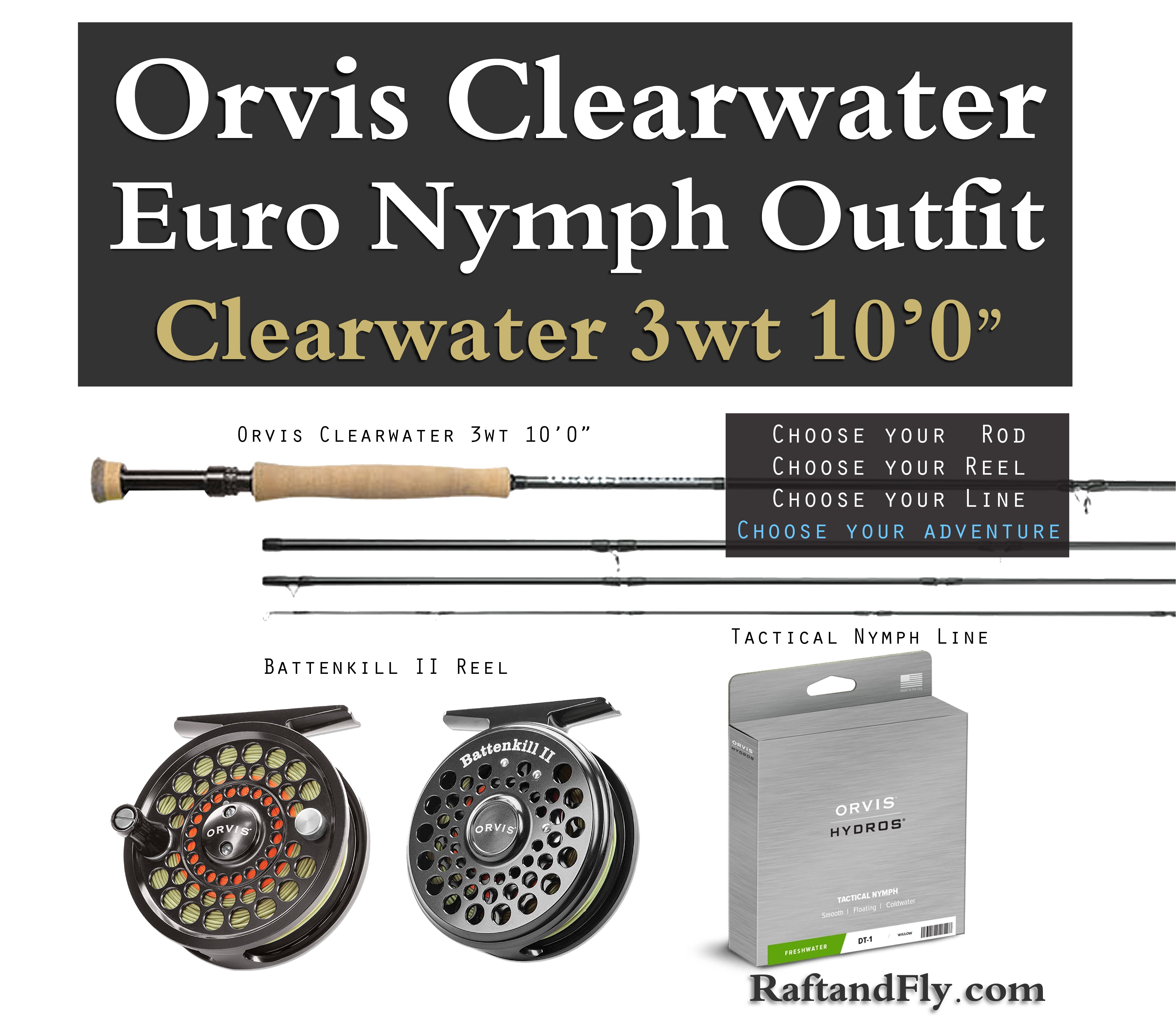 Orvis Clearwater 3wt 10'0 Nymph Outfit Package