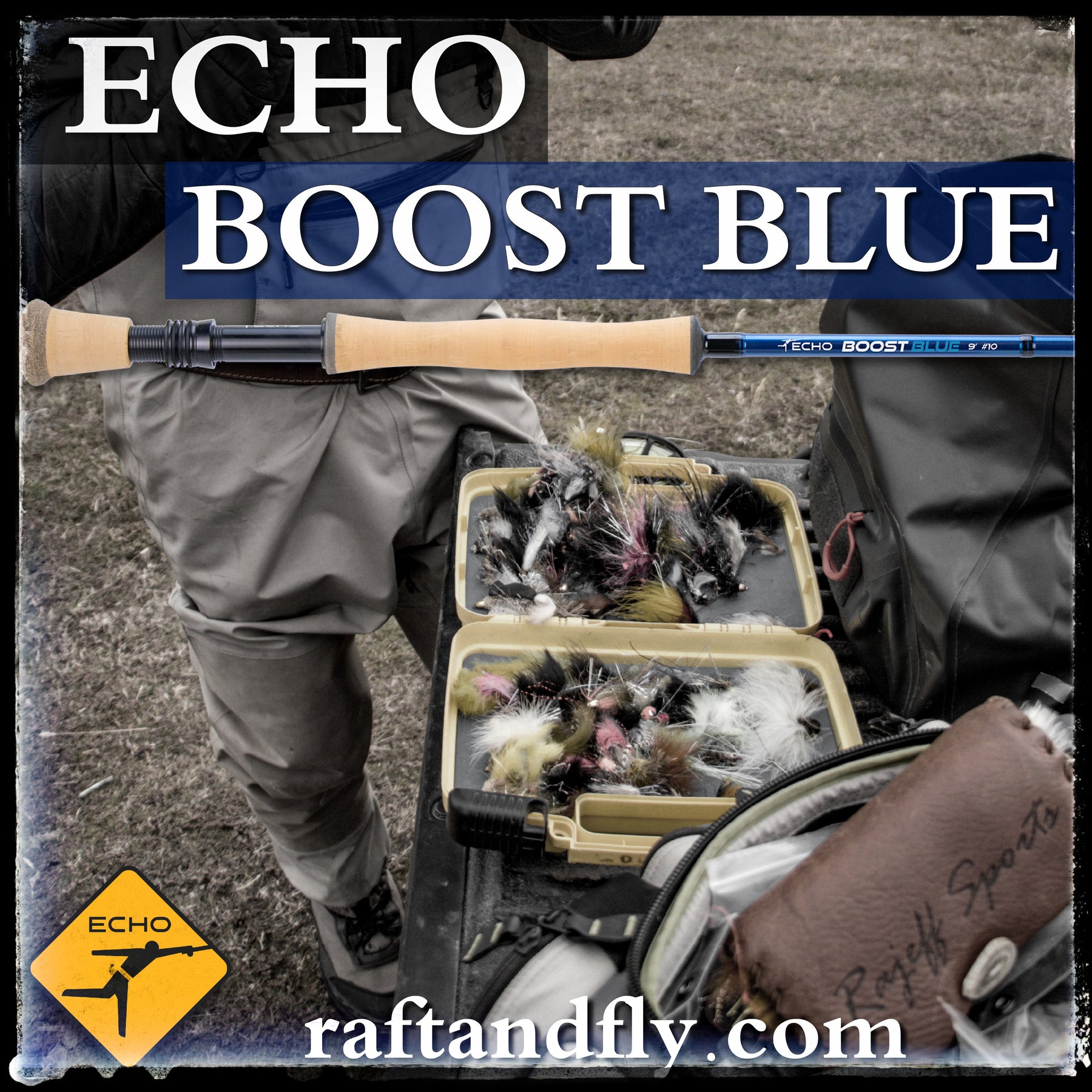 Echo Boost Blue Fly Rod - 9' 9wt
