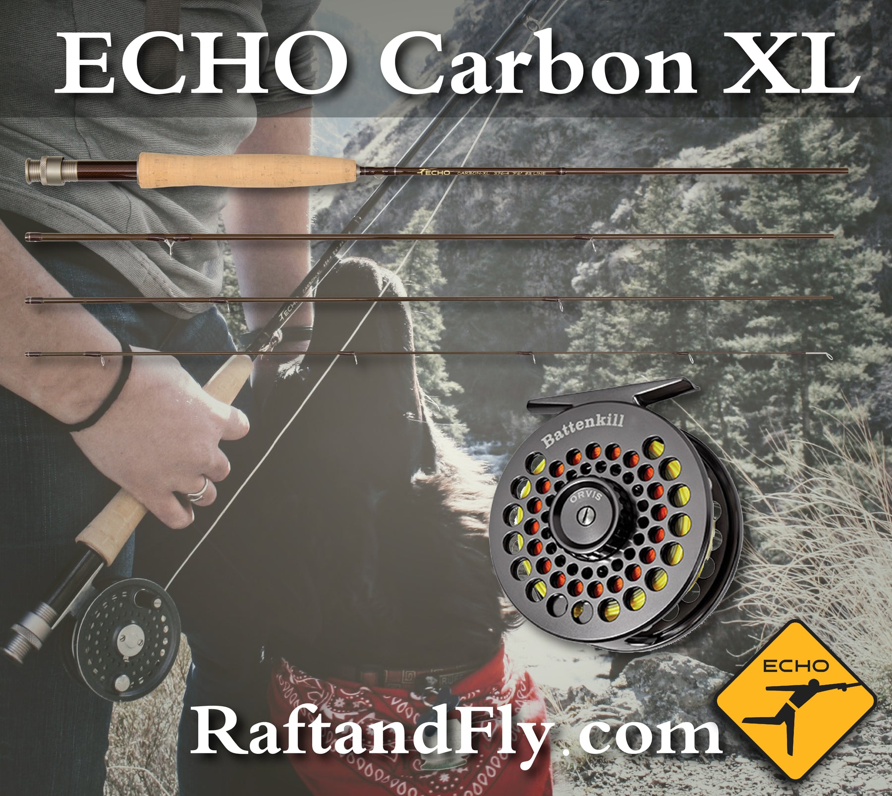 Echo Carbon XL Euro Nymph Fly Rod - FishUSA