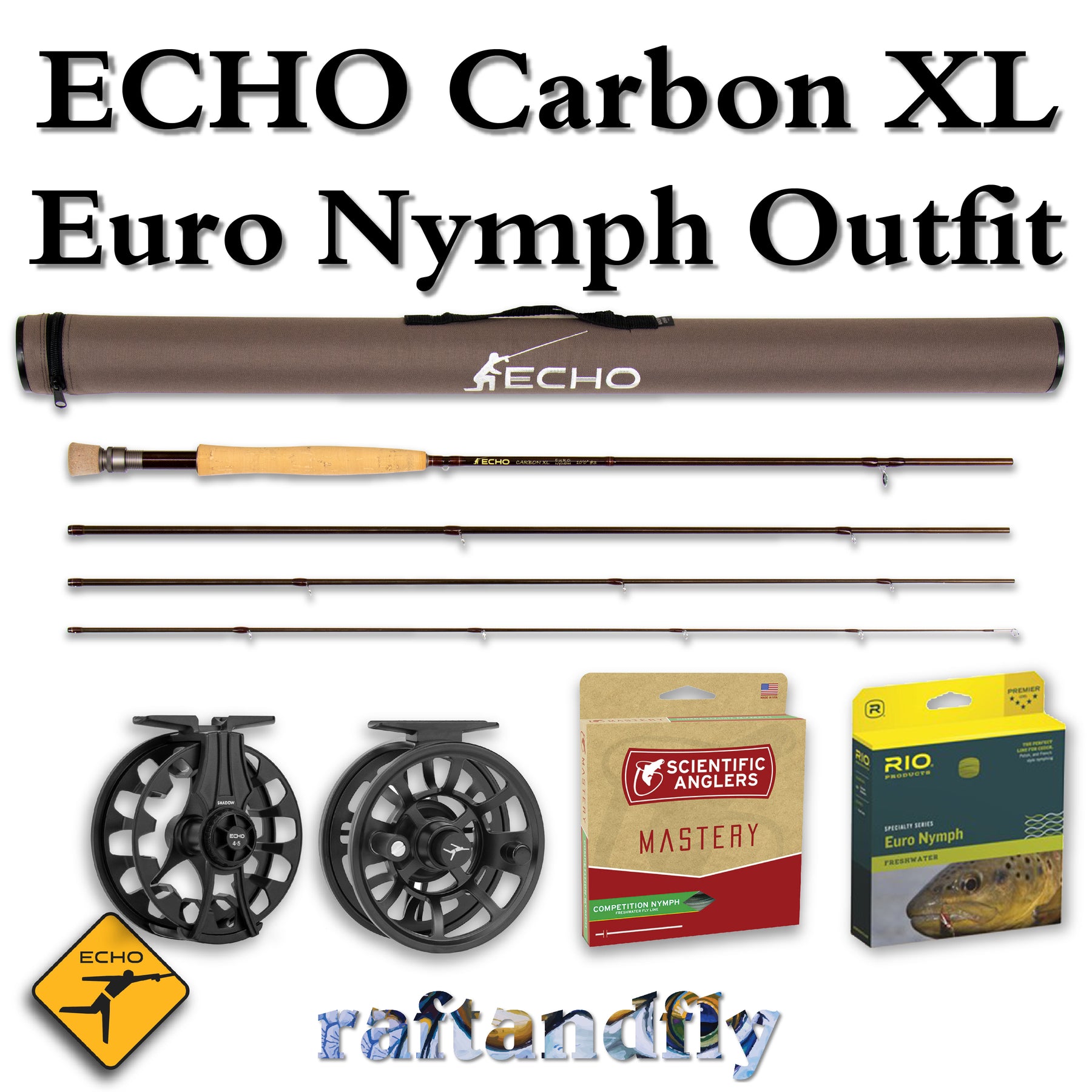 Echo Carbon XL Euro Nymph Fly Rod-#3 / 10 ft (305 cm)