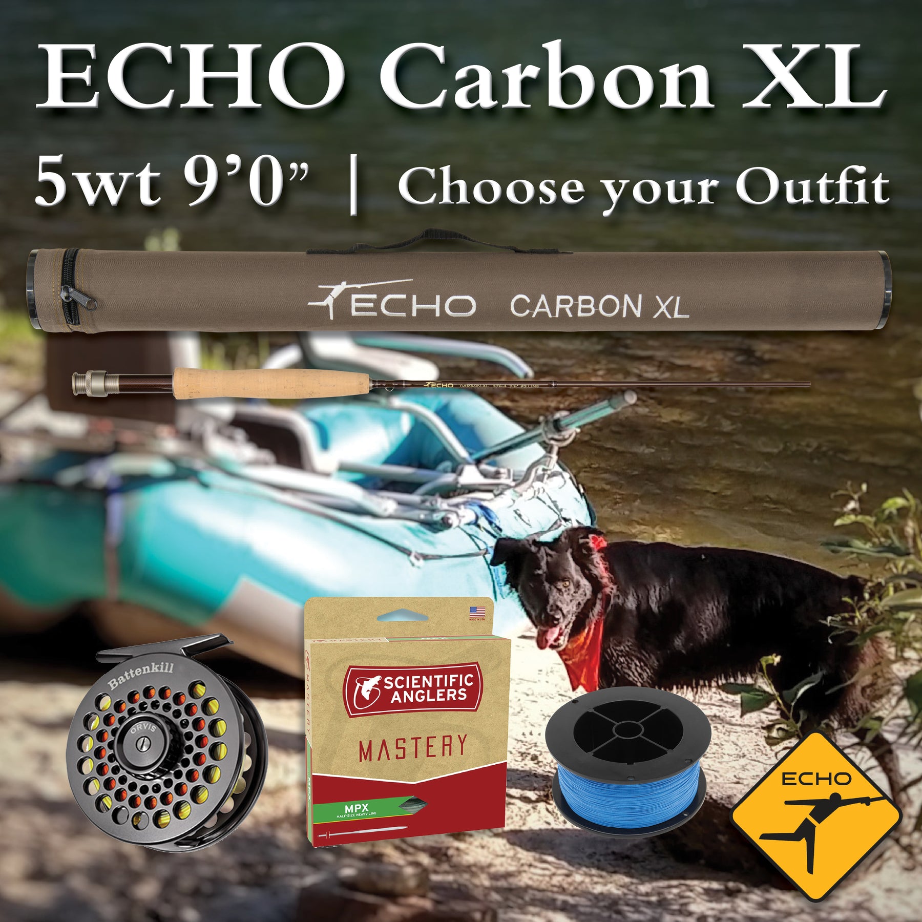 Echo Lift 590 Fly Rod Combo