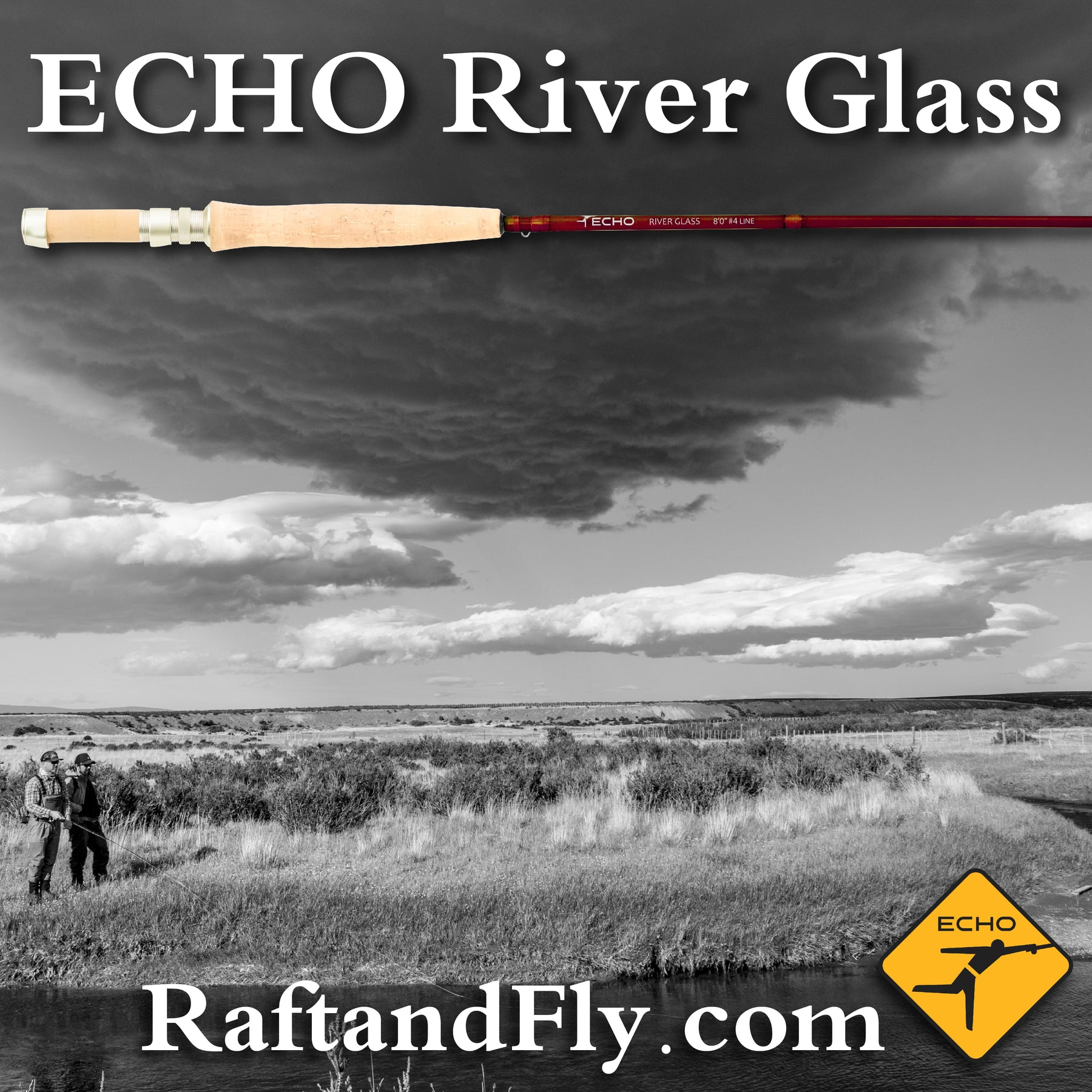 Echo River Glass 3wt 6'9 Fly Rod/Glacier