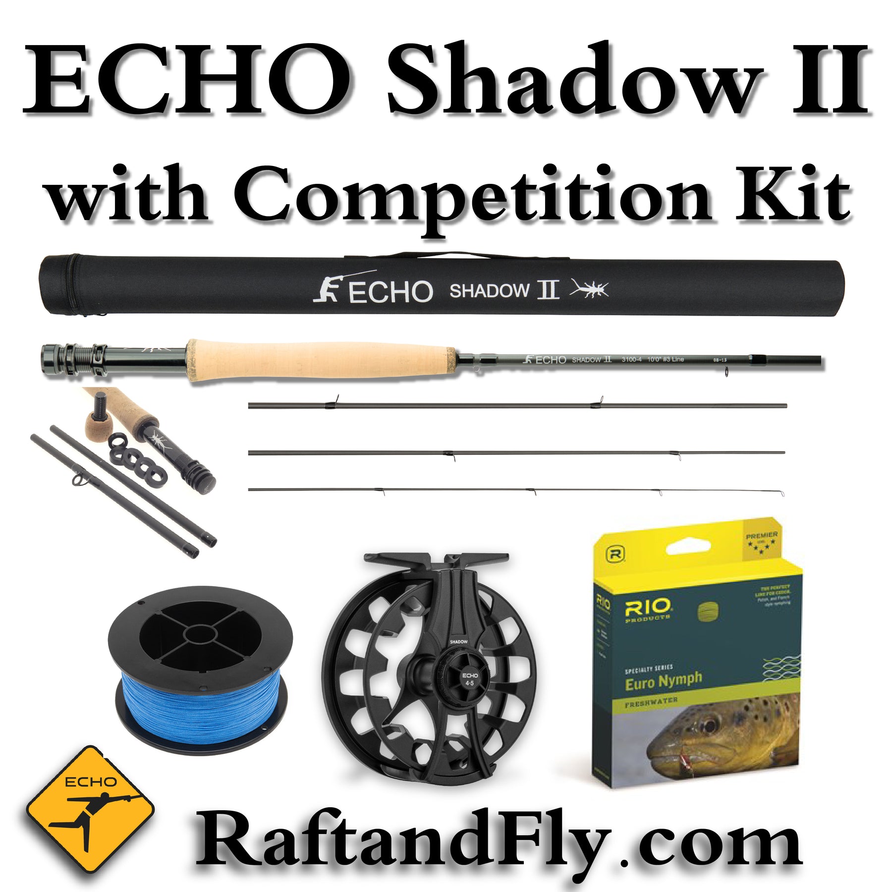 Echo Shadow II 4wt Outfit Free Competition Kit - Add Line and Reel