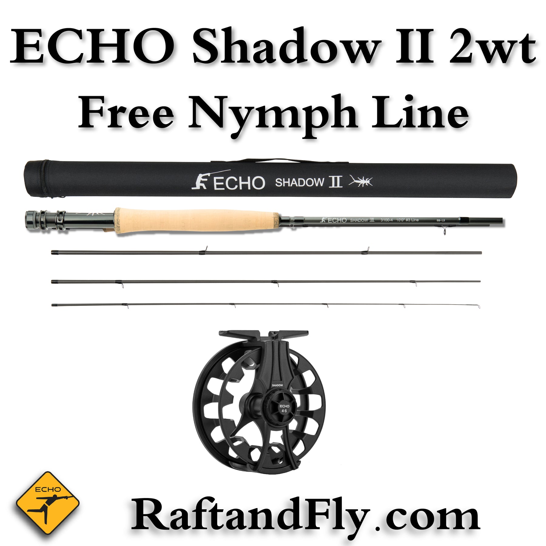 Echo Shadow II 3wt 10'0 - 11'0 with Free Competition Kit - Add Line –  Raft & Fly Shop