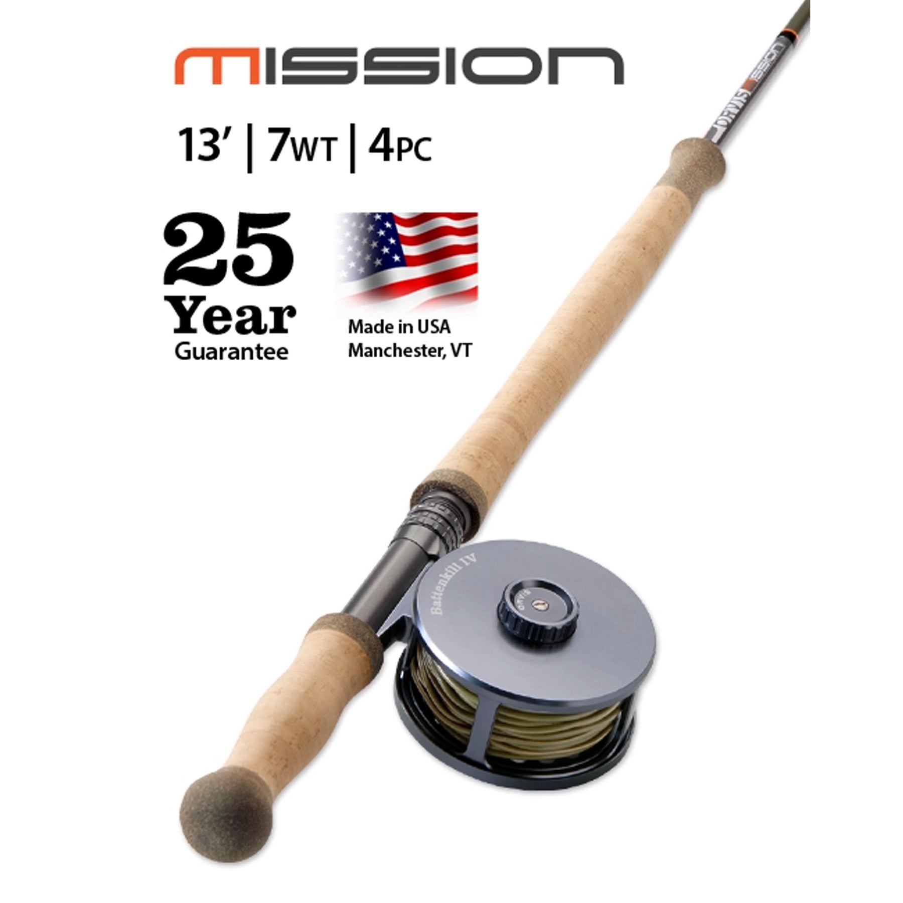 Mission Two-Handed 12' 5-Weight Fly Rod, Fly Fishing Rods