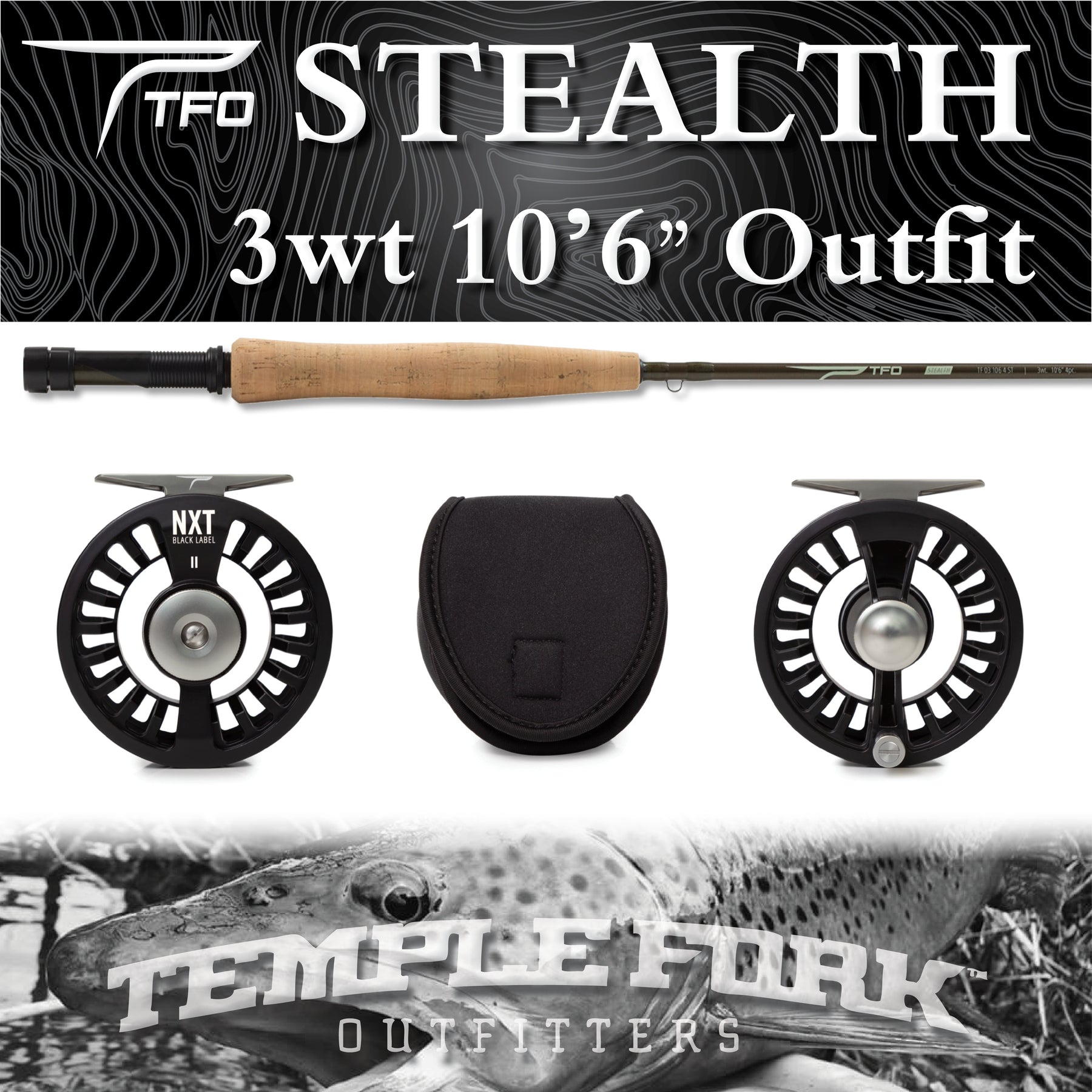 TFO NXT Black Label Fly Rod Kit