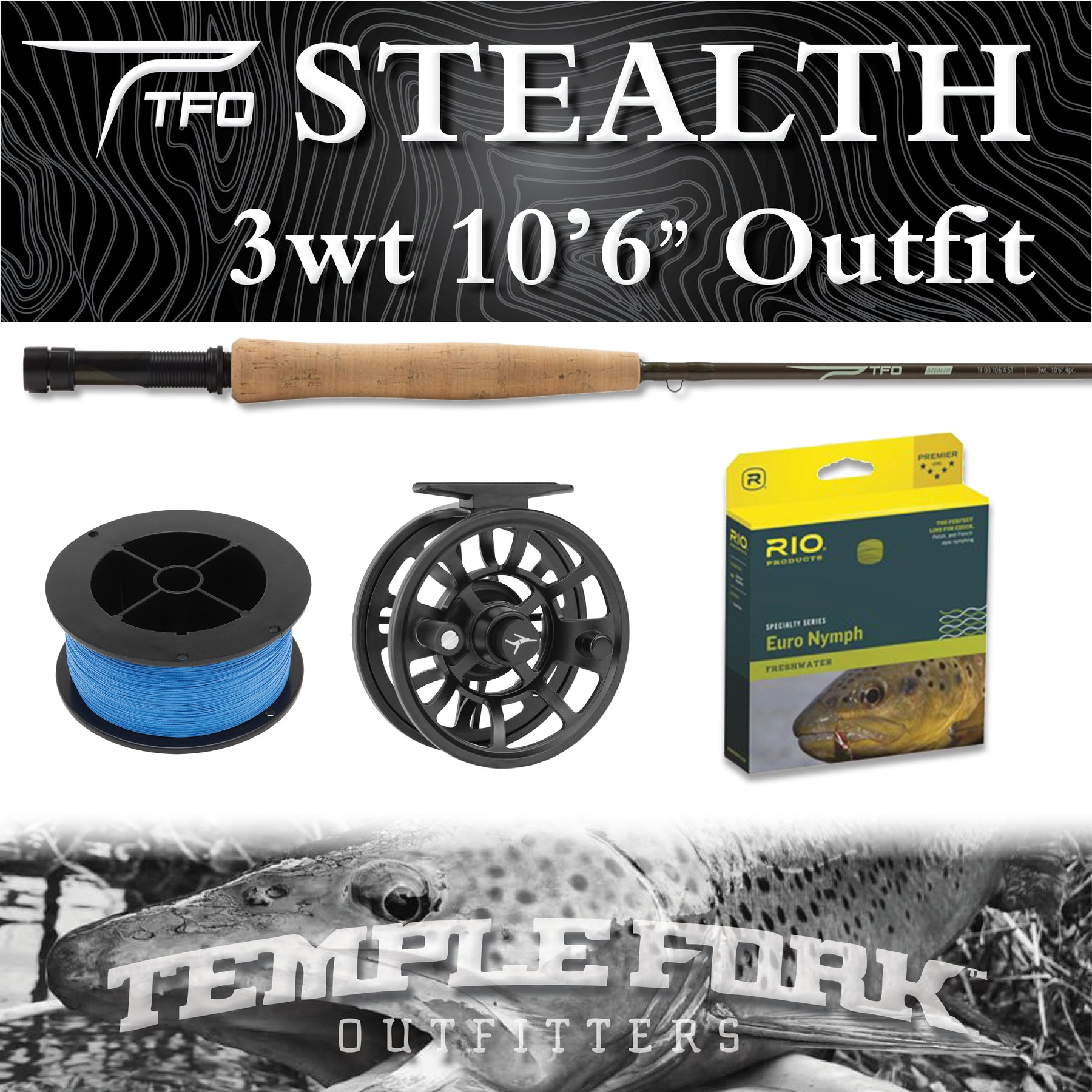 TFO Stealth Euro Nymph 3wt 10'6 – Raft & Fly Shop